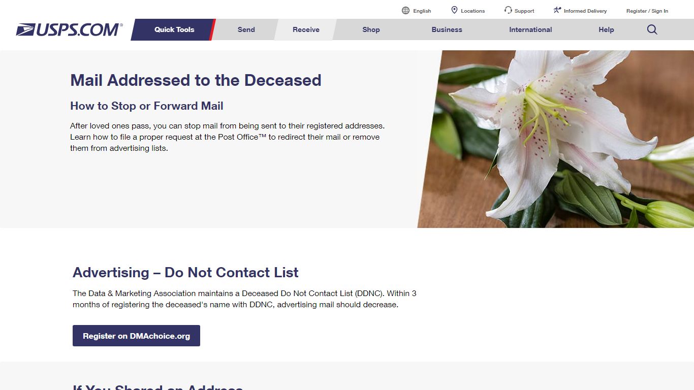 How to Stop or Forward Mail for the Deceased | USPS